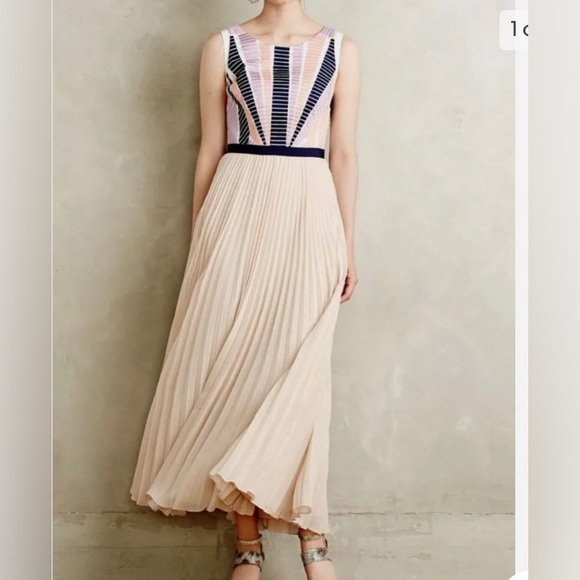 Maeve Dresses & Skirts - MAEVE | Anthropologie Dawning pleated maxi dress - size 6